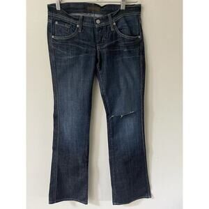 JAMES CURED BY SEUN Dry Aged Denim Womens Size 26 Dark Washed Jeans Low Rise